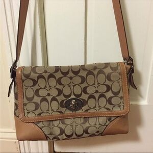 Coach Brown and Tan shoulder bag